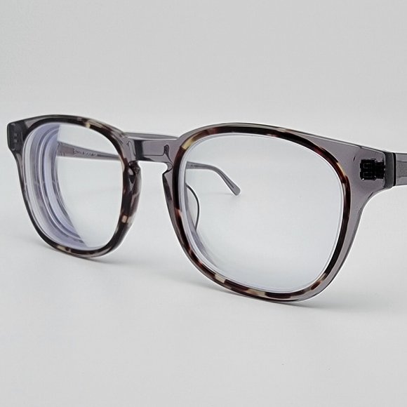 BonLook Outline Smokey Tortoise Square Full Rim Eyeglasses Frame 53-22-145 - Picture 1 of 12